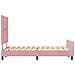 Letto Rosa 120x200 cm in Velluto - Foto miniatura 9