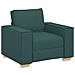 Poltrona Divano Verde Scuro 60 cm Tessuto - Foto miniatura 1