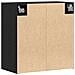 Armadio a muro  Nero Rovere 60x31x60 cm Legno ingegnerizzato - Foto miniatura 6