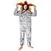 Kigurumi Uomo Costume Halloween Tuta Intera Stranger Things Grigio Taglia M - Foto miniatura 1
