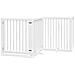 Cancello Cani Porta Pieghevole Bianco 12 Pannelli 960 cm Pioppo - Foto miniatura 3