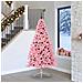 Albero di Natale artificiale con luci integrate Rosa 240 cm PVC - Foto miniatura 2