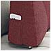 Cuscino per Schiena Rosso Vino 60 x 24 x 50 cm Tessuto - Foto miniatura 5