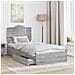 Letto con Contenitore con testiera Grigio Sonoma 90 x 200 cm - Foto miniatura 3
