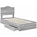 Letto con Contenitore con testiera Grigio Sonoma 90 x 200 cm - Foto miniatura 5