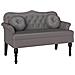 Panca Chesterfield Grigio 120,5 x 65 x 75 cm Pelle Sintetica - Foto miniatura 1