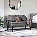 Panca Chesterfield Grigio 120,5 x 65 x 75 cm Pelle Sintetica - Foto miniatura 3