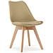 Sedia VALORA RIXK - Design moderno beige scuro con gambe in faggio x 3 - Foto miniatura 2