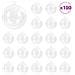 Set di Palle di Natale 100 pcs Trasparente Ø 10 cm - Foto miniatura 1