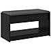 Panca per ingresso con cuscino Rovere Nero 83 x 38 x 45 cm - Foto miniatura 7