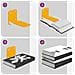 Mensola sospesa 8 pcs Giallo senape 6 x 10,8 x 6,6 cm - Foto miniatura 9