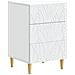 Comodino Bianco 43 x 39,5 x 66,5 cm Legno ingegnerizzato - Foto miniatura 1