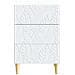 Comodino Bianco 43 x 39,5 x 66,5 cm Legno ingegnerizzato - Foto miniatura 3