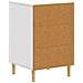 Comodino Bianco 43 x 39,5 x 66,5 cm Legno ingegnerizzato - Foto miniatura 5