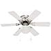 Ventilatore da soffitto con luce Ø 82 cm Bianco - Foto miniatura 3