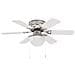Ventilatore da soffitto con luce Ø 82 cm Bianco - Foto miniatura 4