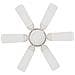Ventilatore da soffitto con luce Ø 82 cm Bianco - Foto miniatura 5