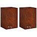 Vaso da giardino 2 pz Ruggine 50 x 50 x 75 cm Acciaio Corten - Foto miniatura 1