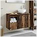 Set di mobili per il bagno 2 pz Legno antico - Foto miniatura 3