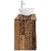 Set di mobili per il bagno 2 pz Legno antico - Foto miniatura 8