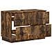 Armadio per Lavabo da Bagno HOORN Rovere Fumo 82 x 41 x 56 cm - Foto miniatura 3