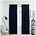 Tende Oscuranti Con Ganci 2 Pz Blu Scuro In Velluto 140x175 Cm - Foto miniatura 1