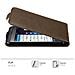 Custodia Compatibile Con Blackberry Z10 In Bruno Caffè - Coperchio Protettivo In Design Flip Con Chiusura Magnetica - Foto miniatura 6
