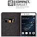 Custodia Compatibile Con Huawei P9 Lite In Nero Marrone - Coperchio Protettiva Con Chiusura Magnetica, Funzione Stand E Tasca Per Le Carte - Foto miniatura 6