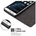 Custodia Compatibile Con Huawei P9 Lite In Nero Marrone - Coperchio Protettiva Con Chiusura Magnetica, Funzione Stand E Tasca Per Le Carte - Foto miniatura 7