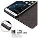 Custodia Compatibile Con Huawei P9 Lite In Nero Marrone - Coperchio Protettiva Con Chiusura Magnetica, Funzione Stand E Tasca Per Le Carte - Foto miniatura 3