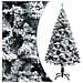 Albero di Natale Artificiale con Neve Fioccata Verde 150 cm PVC - Foto miniatura 1