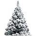 Albero di Natale Artificiale con Neve Fioccata Verde 150 cm PVC - Foto miniatura 5