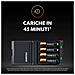 Caricabatterie 45 Minuti e batterie ricaricabili 2 pile AA e 2 pile AAA - Foto miniatura 3
