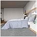 Set Copripiumino Grigio 200x200 Cm In Microfibra Leggera - Foto miniatura 2