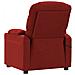 Poltrona Massaggiante Elettrica Rosso Vino in Tessuto - Foto miniatura 5