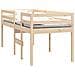 Letto A Soppalco 90x200 Cm In Legno Massello Di Pino - Foto miniatura 3