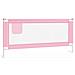 Sponda Letto di Sicurezza per Bambini Rosa 200x25 cm Tessuto - Foto miniatura 2