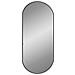 Specchio Da Parete Nero 70x30 Cm Ovale - Foto miniatura 3