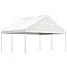 Gazebo Con Tetto Bianco 4,46x5,88x3,75 M In Polietilene - Foto miniatura 1