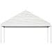 Gazebo Con Tetto Bianco 4,46x5,88x3,75 M In Polietilene - Foto miniatura 3