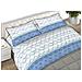 Completo Lenzuola 100% Cotone Made Italy Fantasia Nest C.n. Singolo Azzurro - Foto miniatura 1