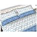 Completo Lenzuola 100% Cotone Made Italy Fantasia Nest C.n. Singolo Azzurro - Foto miniatura 5