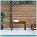 Panca da Giardino Miele 80x38x45 cm Legno Massello di Pino - Foto miniatura 1