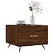 Tavolini Salotto 2 Pz Rovere Marrone 50x50x40 Legno Multistrato - Foto miniatura 3