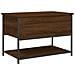 Panca Portaoggetti Rovere Marrone 70x42,5x47 Legno Multistrato - Foto miniatura 2