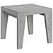 Tavolo Allungabile 90x90/246 Cm Naxy - Cemento - Foto miniatura 5