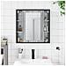 Mobile Specchio Da Bagno Grigio Sonoma 60x16x60 Cm Multistrato - Foto miniatura 3