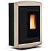 Stufa a pellet canalizzata Potenza 10,2 kw Colore tortora - Foto miniatura 1