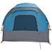 Tenda da Campeggio a Cabina per 4 Persone Blu Impermeabile - Foto miniatura 2