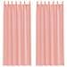 Tende In Voile Con Passanti 2 Pz Rosa 140x260 Cm - Foto miniatura 1